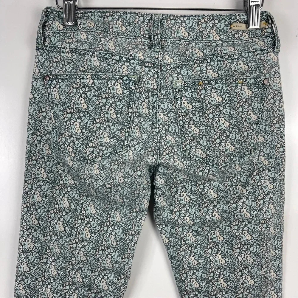 Anthropologie Pilcro and the Letterpress Floral Print Skinny Cigarette Jeans 25 - Picture 4 of 8